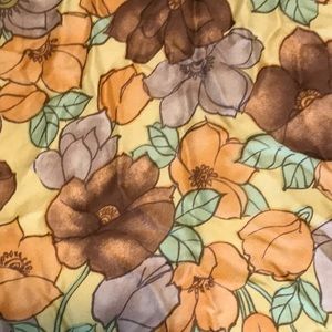 Vintage silk floral scarf